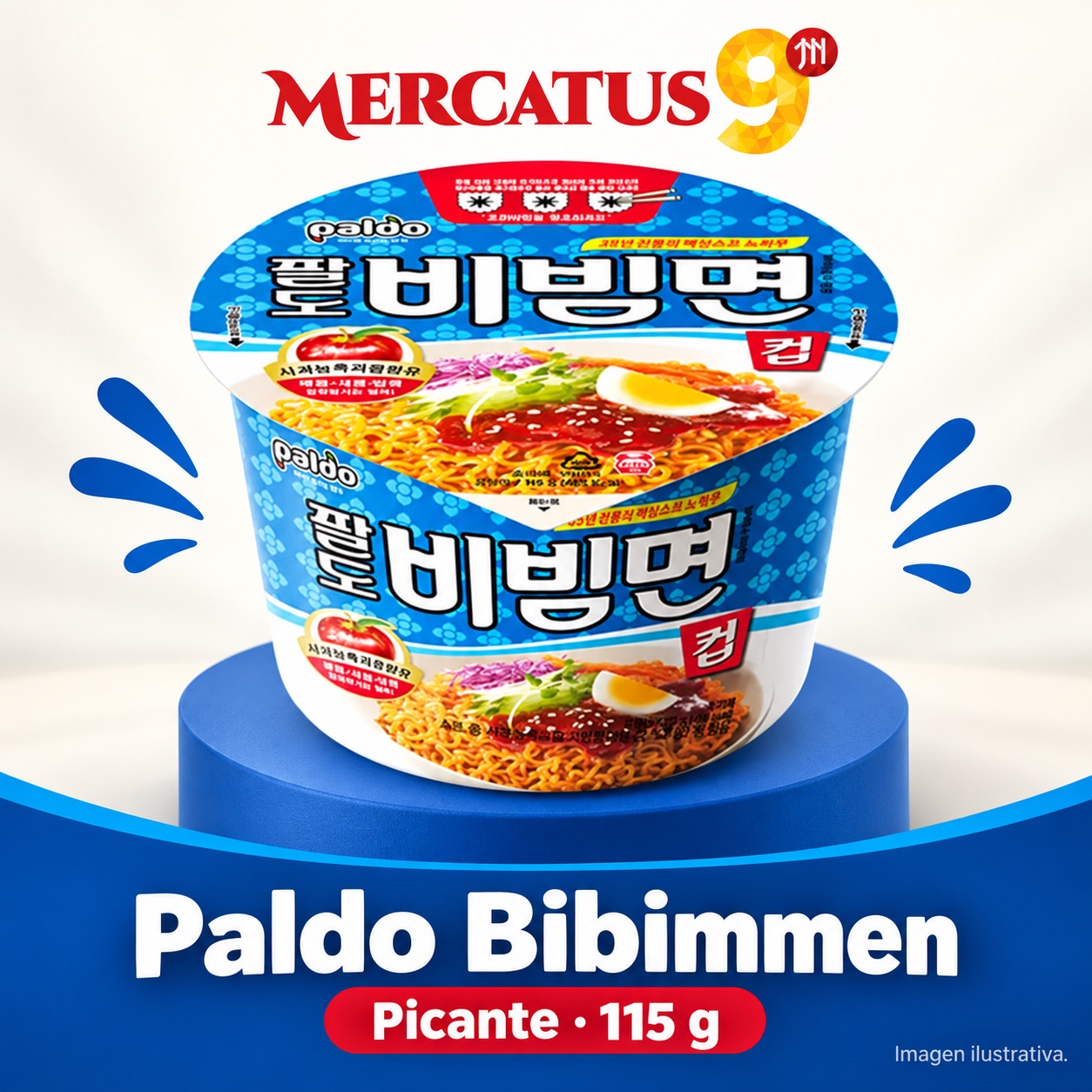 Paldo Bibimmen picante, empaque de 115 g, Mercatus9