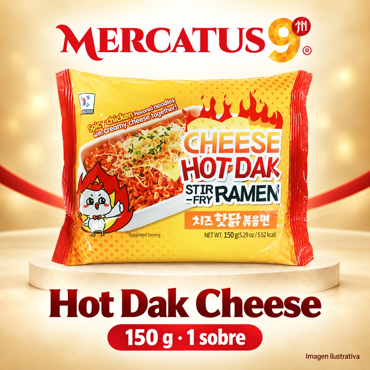 Migawon Hot Dak Cheese, presentación de 150 g, Mercatus9