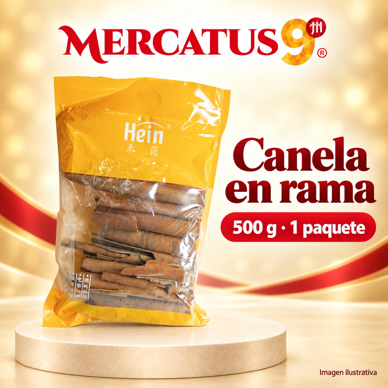Canela en rama Hein, presentación de 500 g, Mercatus9