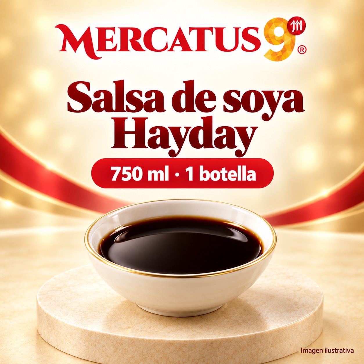 Salsa de soya Hayday, presentación de 750 ml, Mercatus9