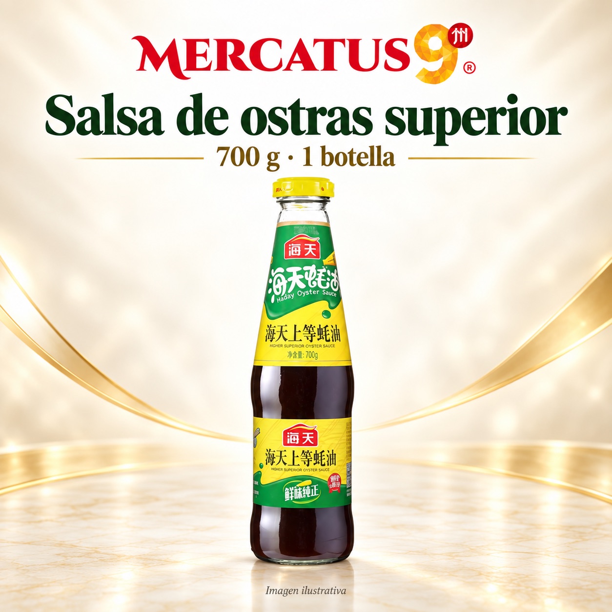 Salsa de ostras superior Hayday, presentación de 700 g, Mercatus9