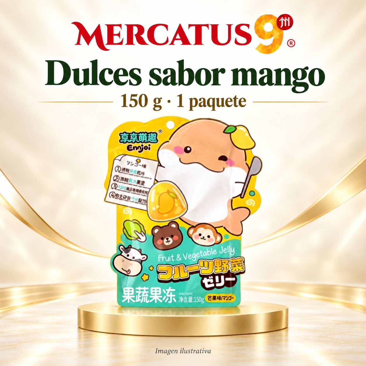 Dulces JJLD sabor mango, presentación de 150 g, Mercatus9