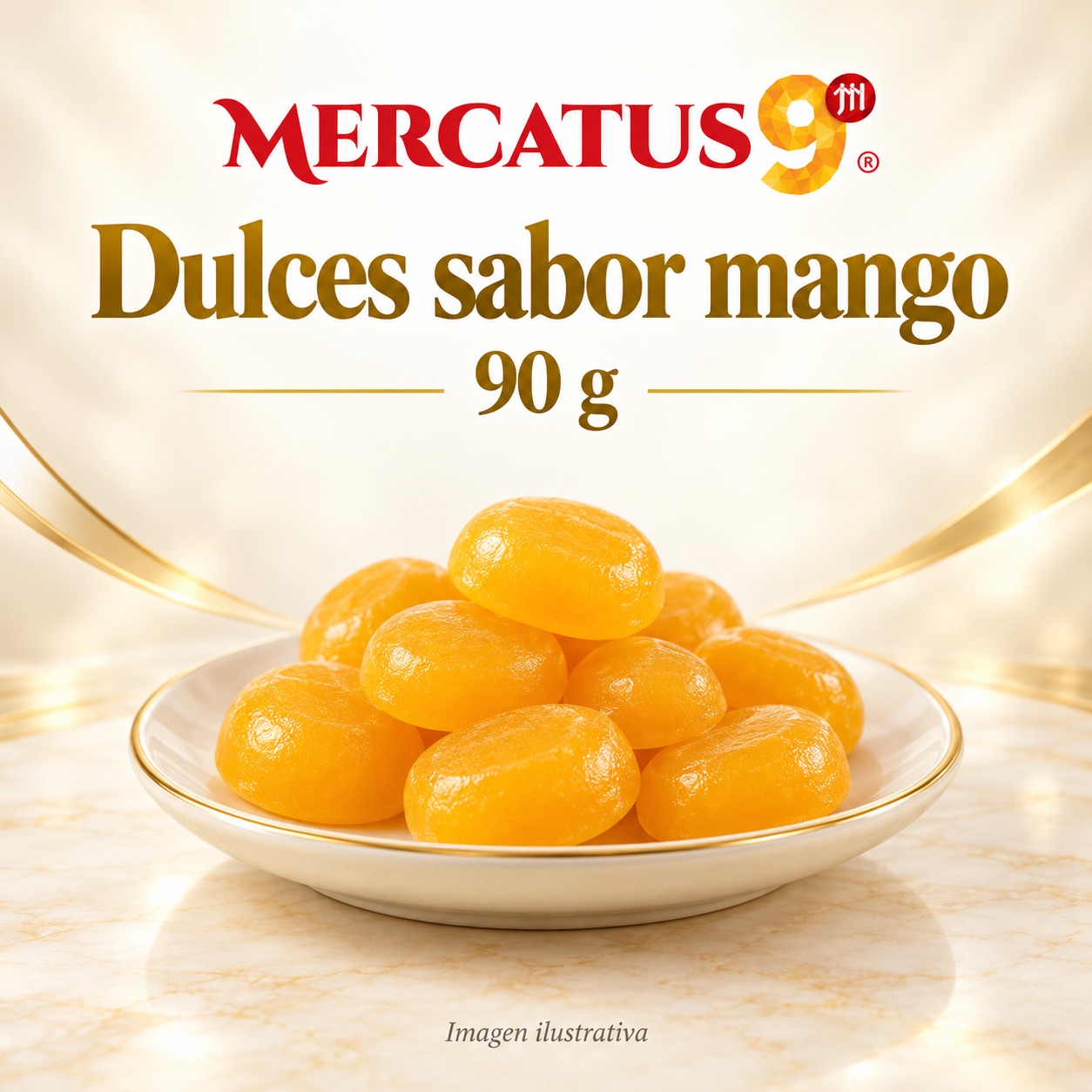 Dulces sabor mango, presentación de 90 g, Mercatus9