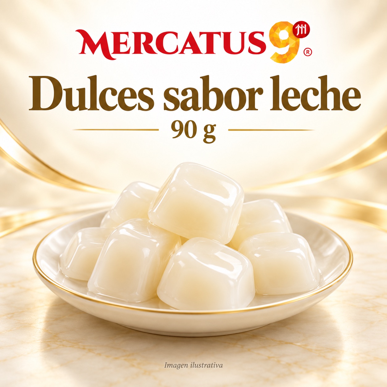 Dulces sabor leche, presentación de 90 g, Mercatus9