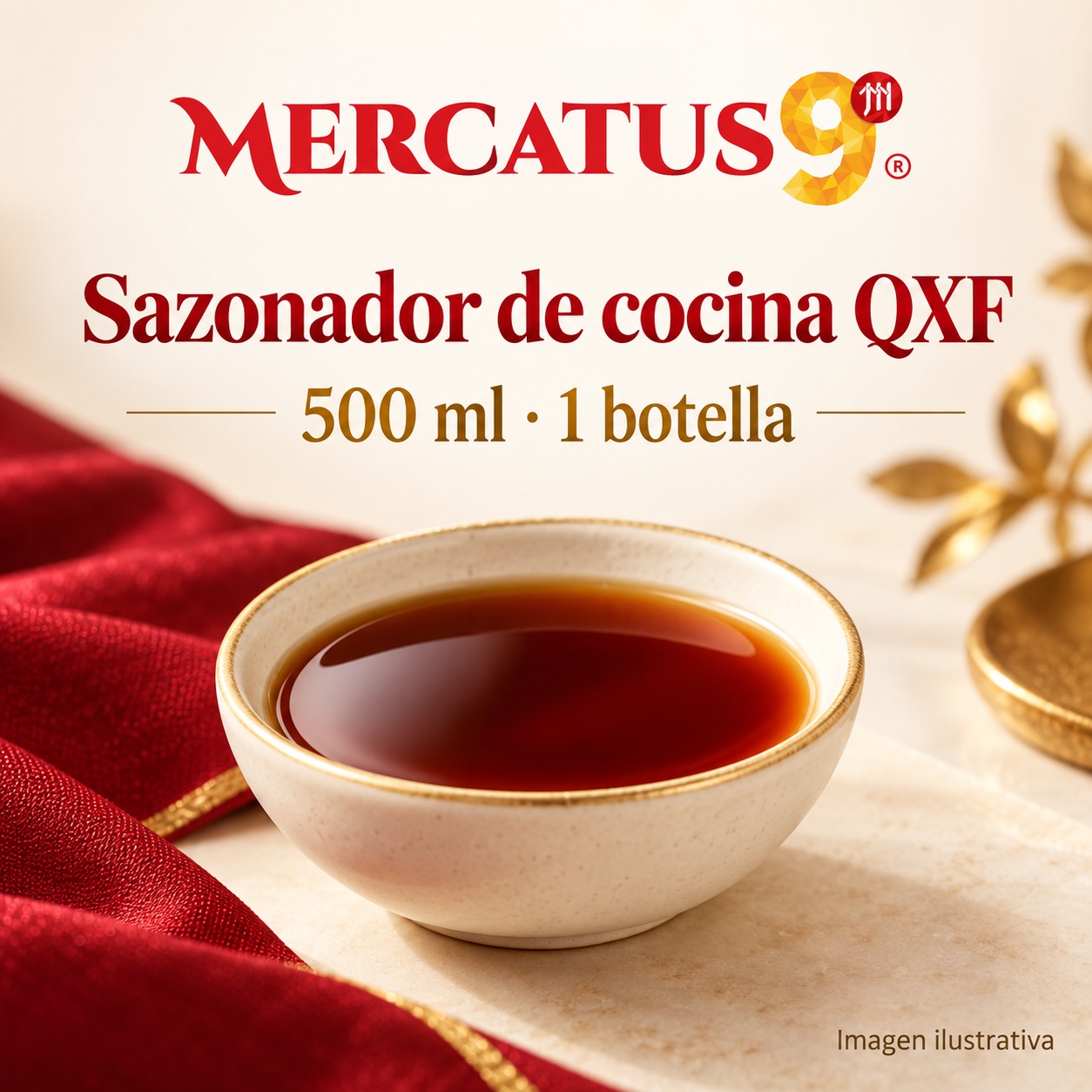 Sazonador de cocina QXF, presentación de 500 ml, Mercatus9