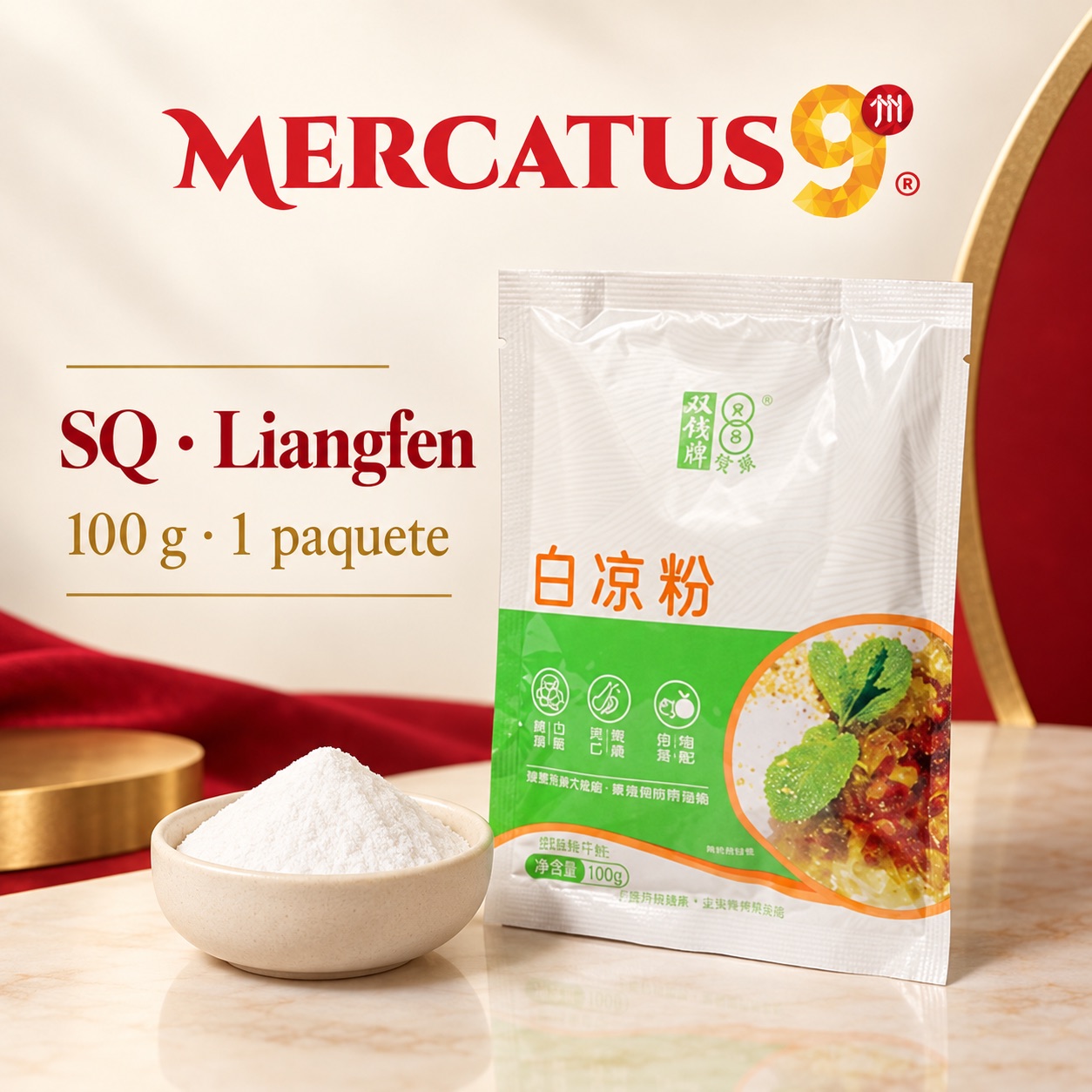 SQ · Liangfen, presentación de 100 g, Mercatus9
