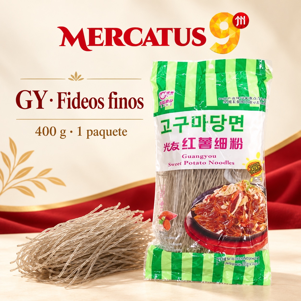 GY · Fideos finos, presentación de 400 g, Mercatus9
