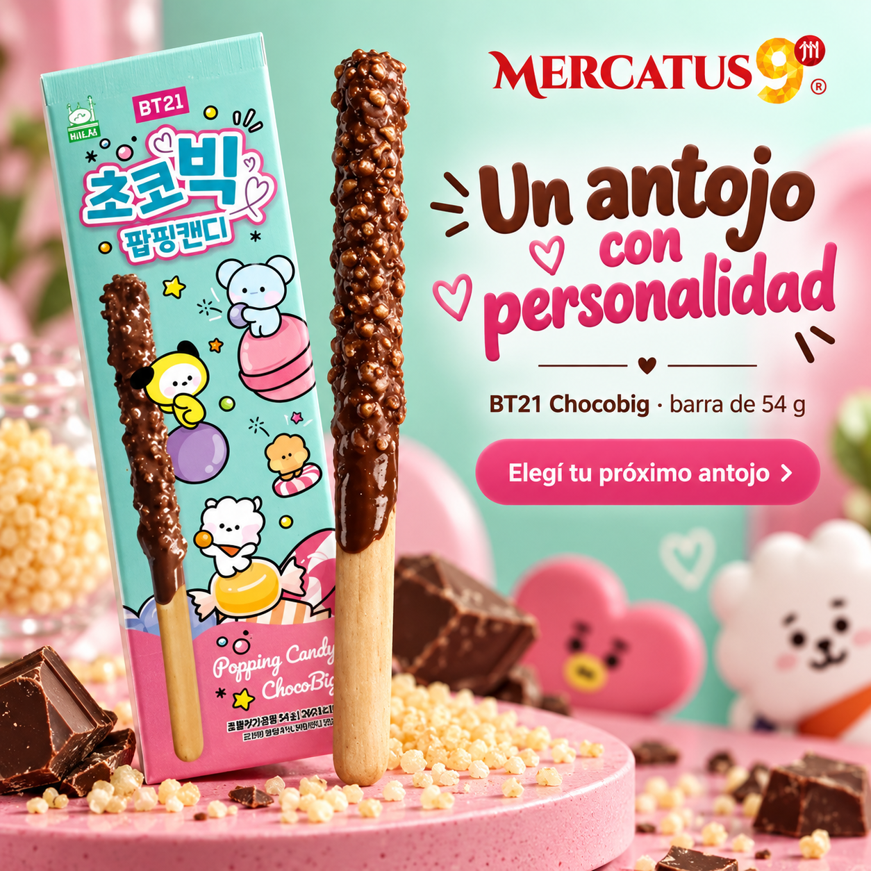 BT21 Chocobig · barra de 54 g — escena 1