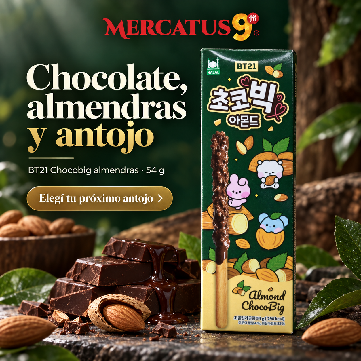 BT21 Chocobig almendras · 54 g — escena 1
