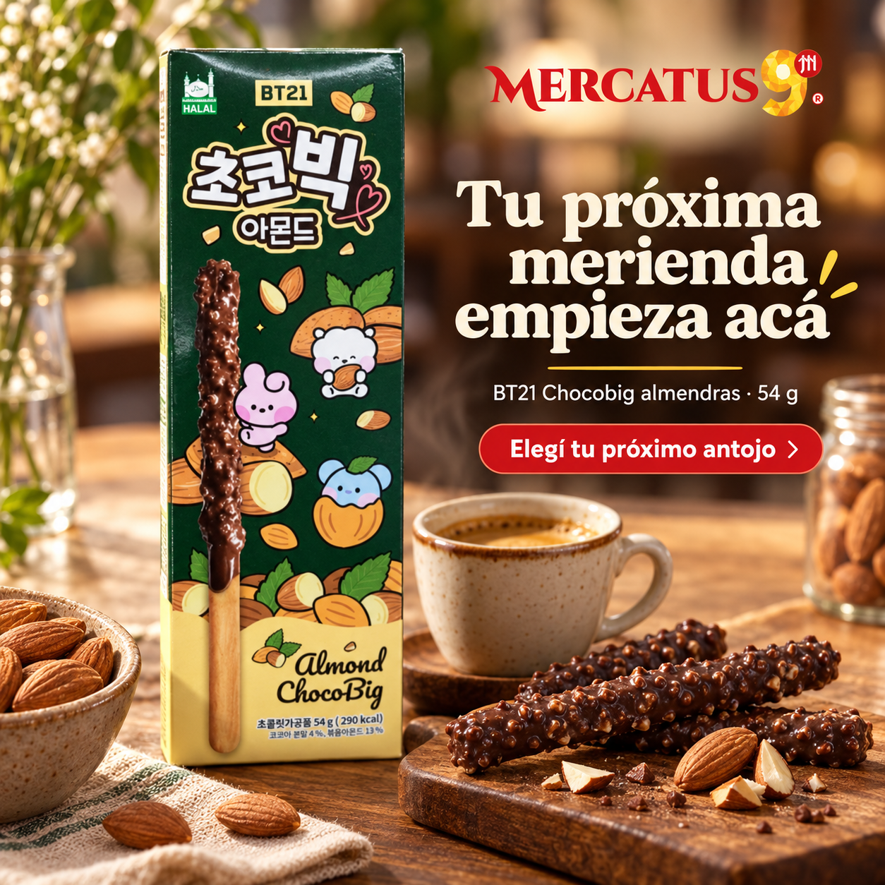 BT21 Chocobig almendras · 54 g — escena 2