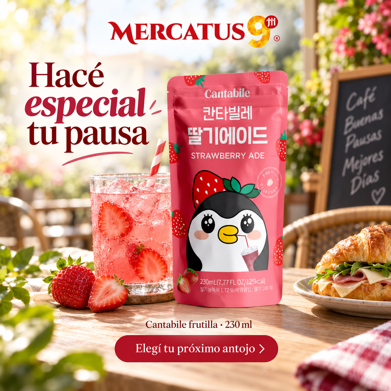 Cantabile frutilla · 230 ml — escena 2