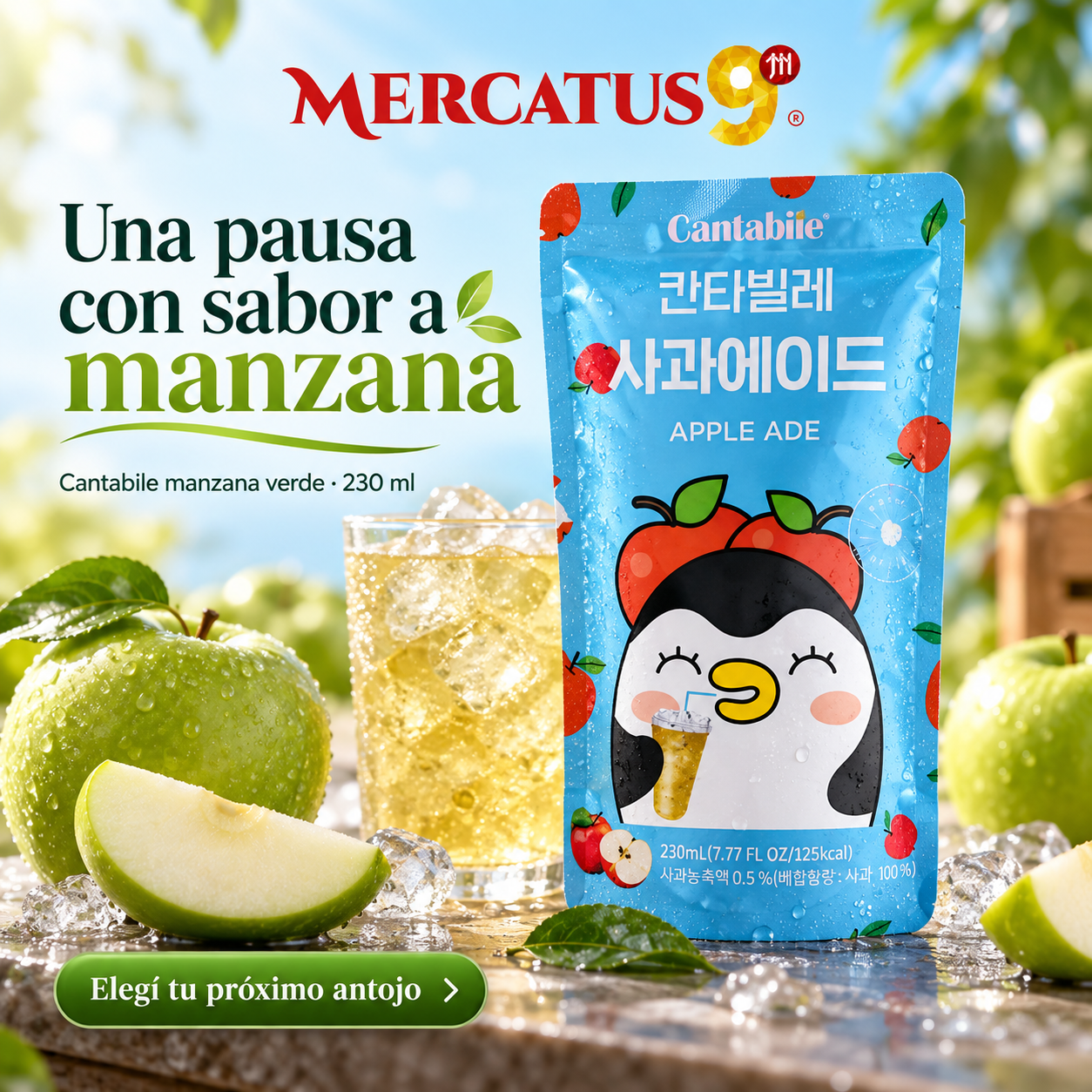Cantabile manzana verde · 230 ml — escena 1