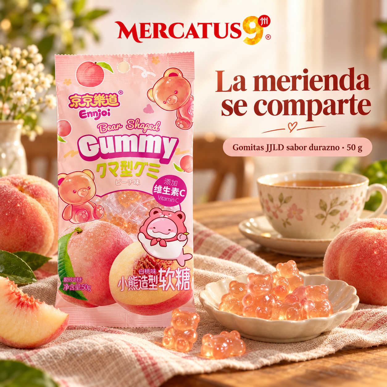 Gomitas JJLD sabor durazno · 50 g — escena 2