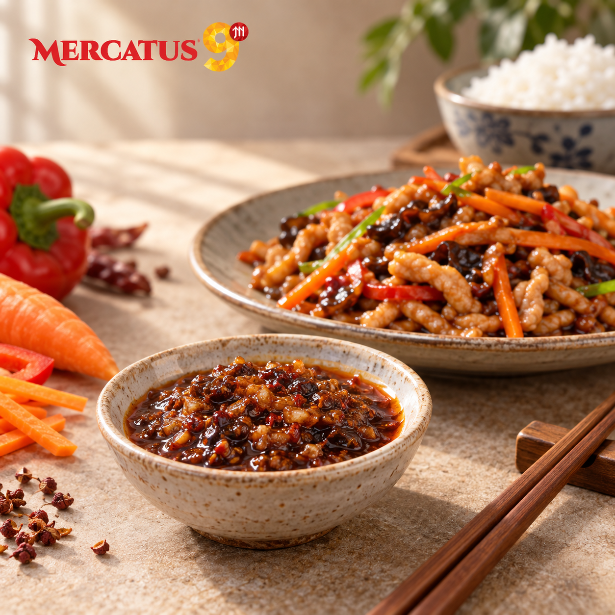 BAIWEIZHAI CONDIMENTO PARA YUXIANG ROU SI 50G — Cerdo en tiras yuxiang