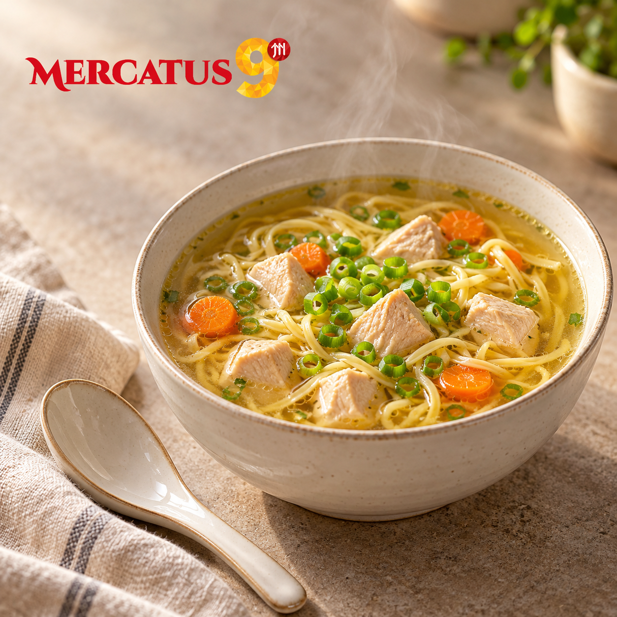 CHUBANG SAZONADOR SABOR POLLO 450G — Sopa reconfortante de pollo y fideos