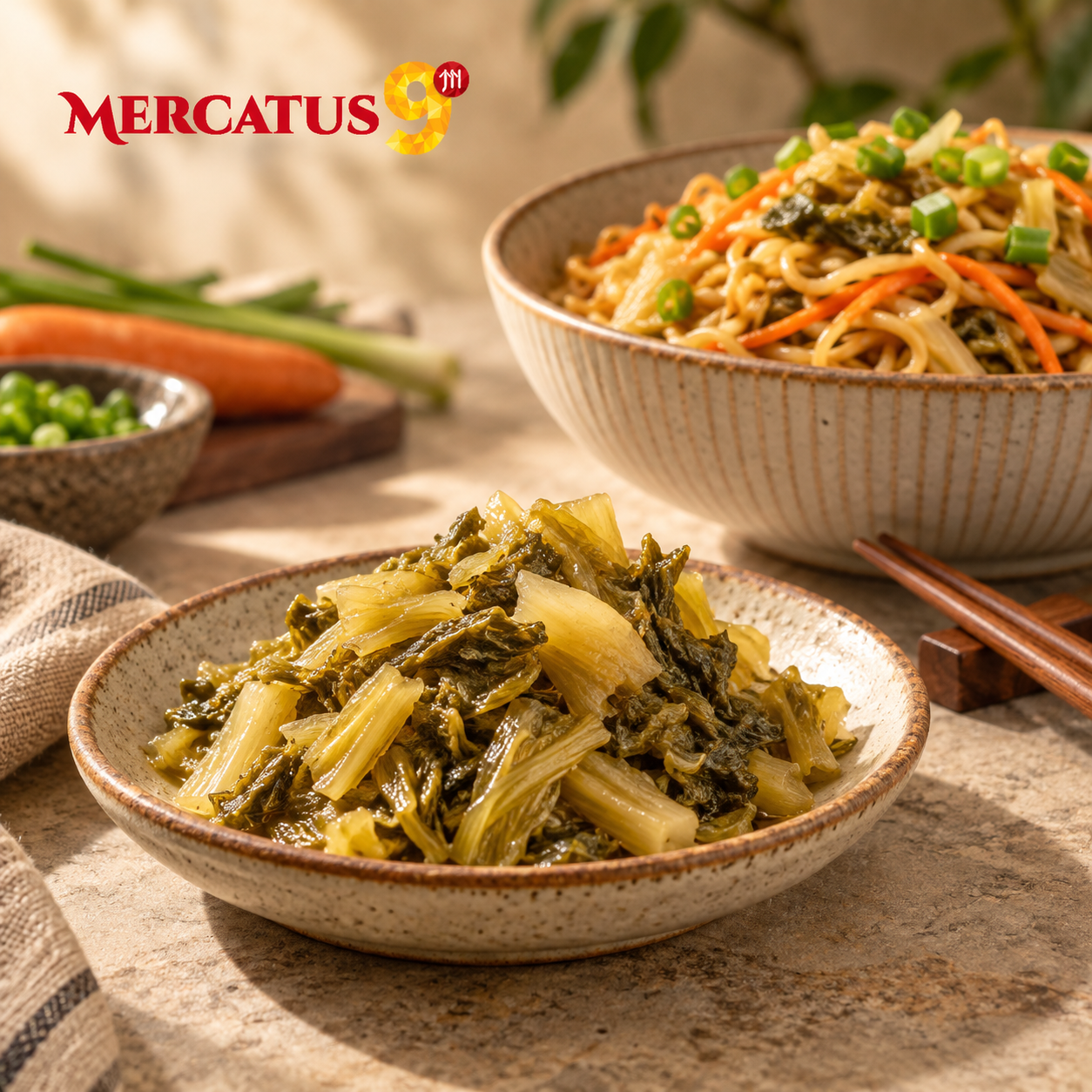 CUIHUA VEGETALES ENCURTIDOS SUANCAI 300G — Fideos salteados con suancai