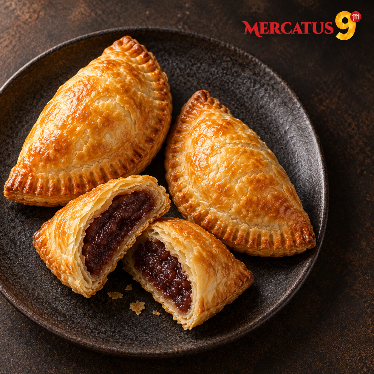 QINGSHI RELLENO DE FRIJOL ROJO 454G — Hojaldres con relleno de frijol rojo