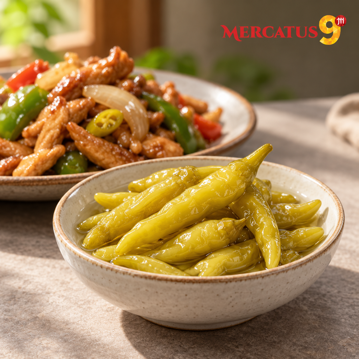 JUMINGXIANG CHILES XIAOMIJIAO EN CONSERVA 408G — Salteado de pollo con chiles en conserva