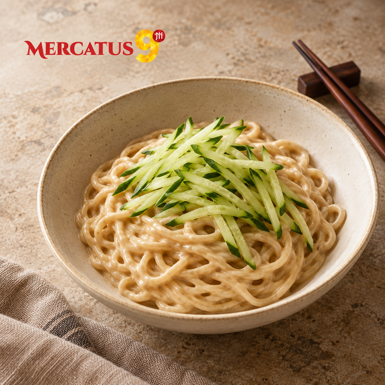 SANFENG PASTA DE SÉSAMO BLANCO 280G — Fideos fríos con salsa de sésamo