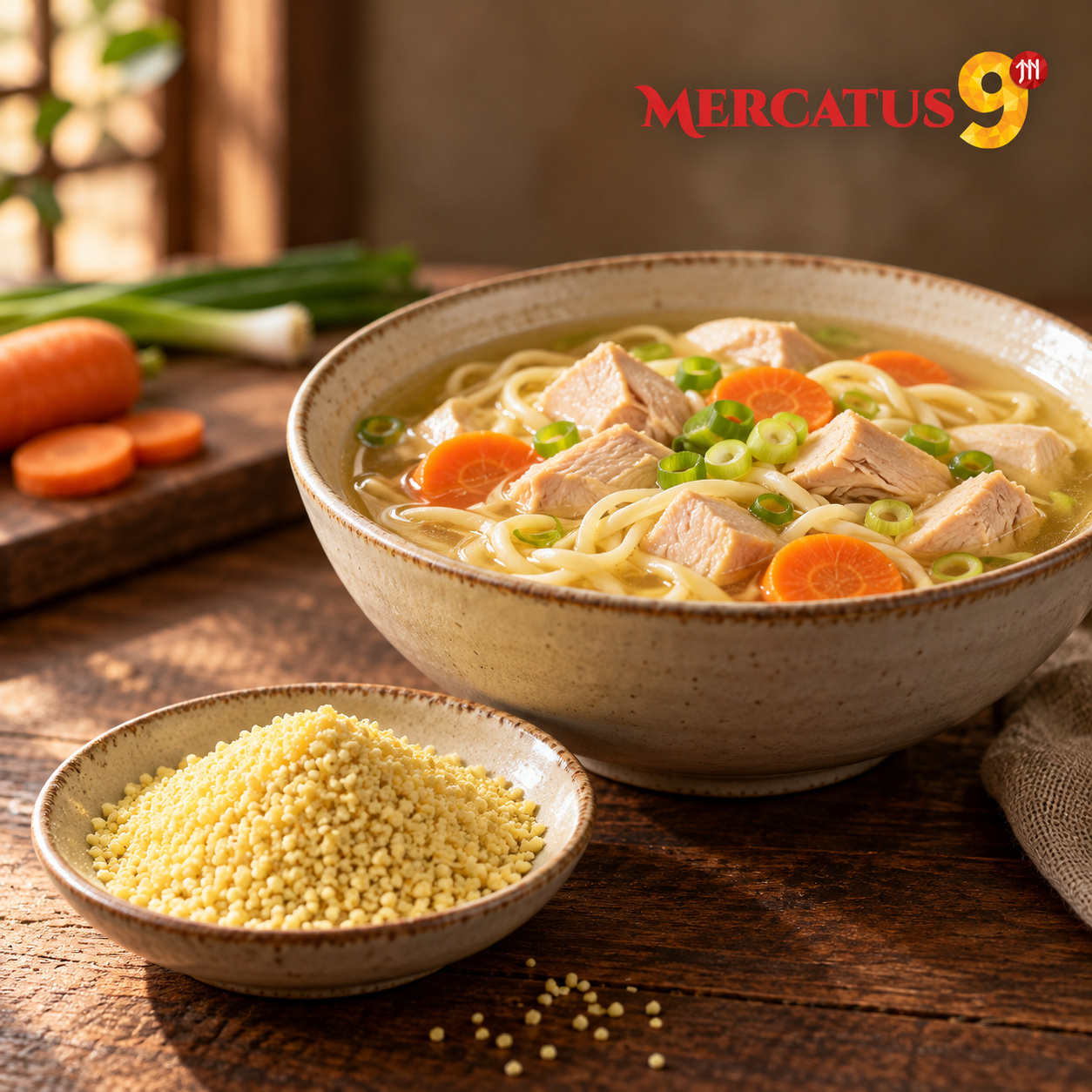 TOTOLE TIANTIANWANG SAZONADOR SABOR POLLO EN LATA 900G — Sopa reconfortante de pollo y fideos