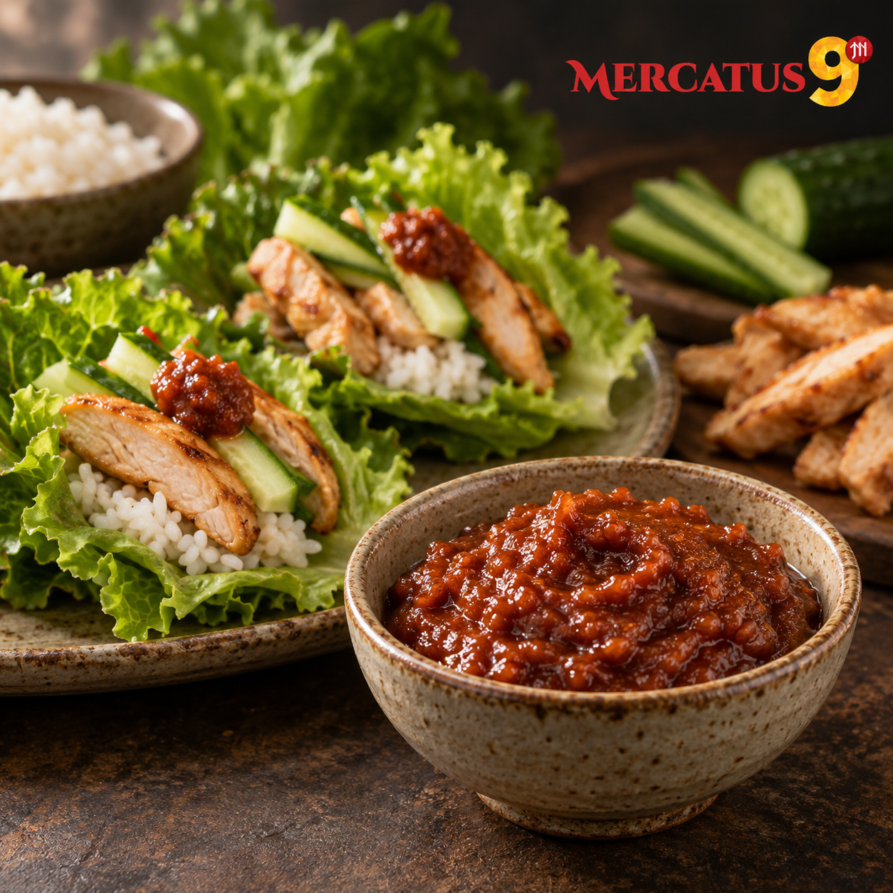 DAESANG SSAMJANG COREANO 500G — Wraps de lechuga con ssamjang