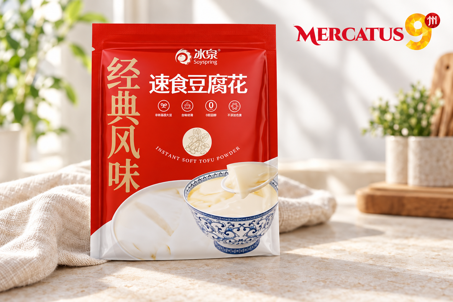 Descubre la suavidad del postre de soya — Sugerencia de servicio