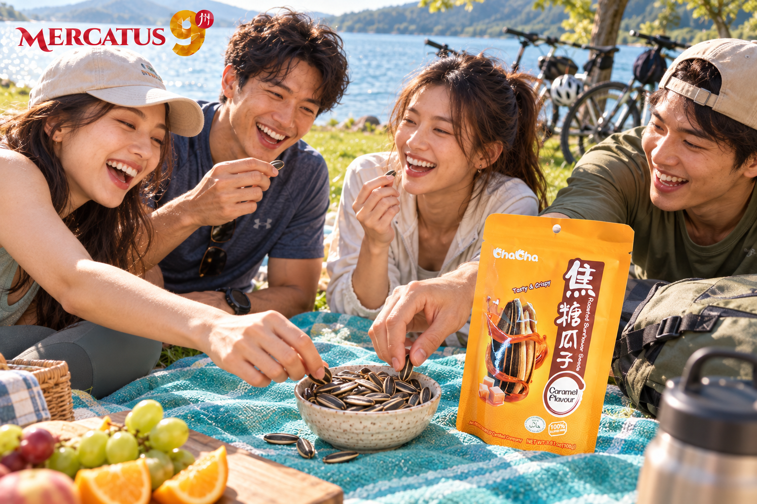 Semillas de girasol sabor caramelo QiaQia · 108 g — Una charla con un giro dulce