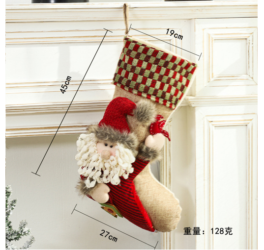 TA110-10 圣诞袜  19*45*27 CM