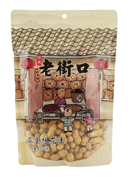 老街口 蒜香花生250G 