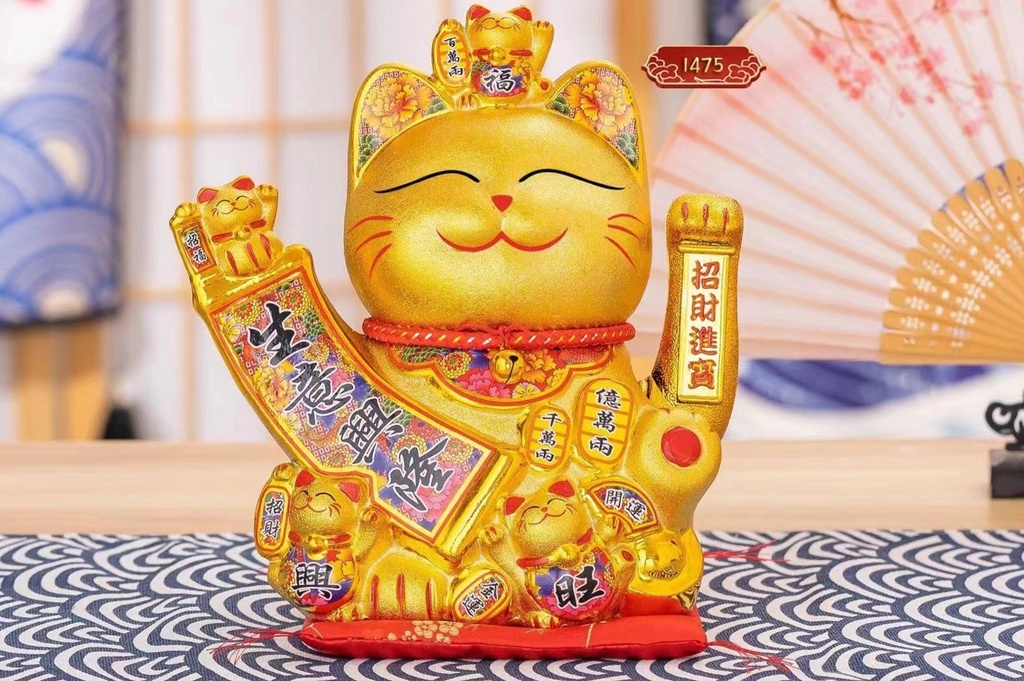 G1-25 GATO FORTUNA 10 PULGADAS DORADO