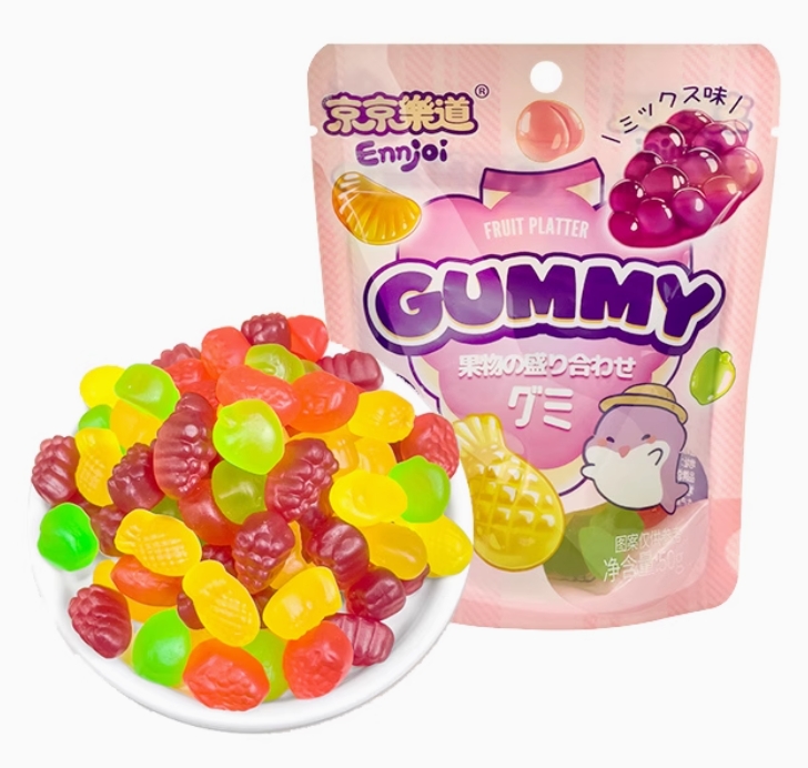 JJLD DULCE BLANDO: ENSALADA DE FRUTA UVA 50G