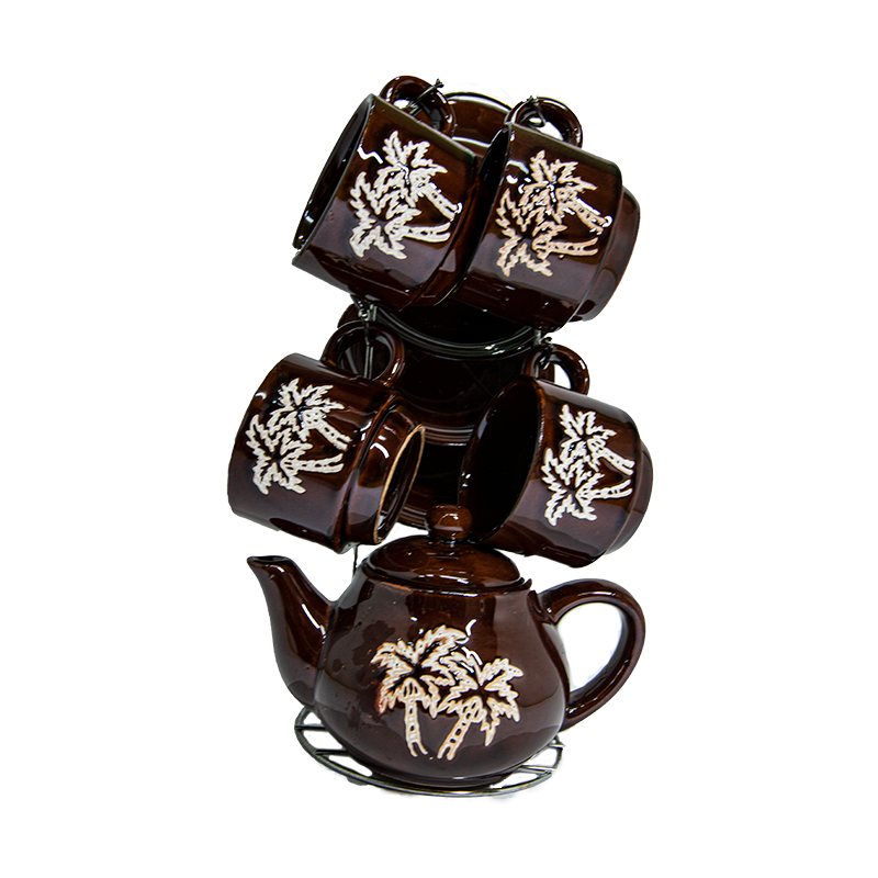 JUEGO DE CAFE PALMERA
