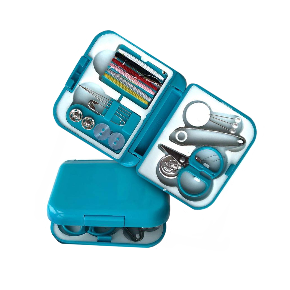 BLUE MINI SEWING BOX SET