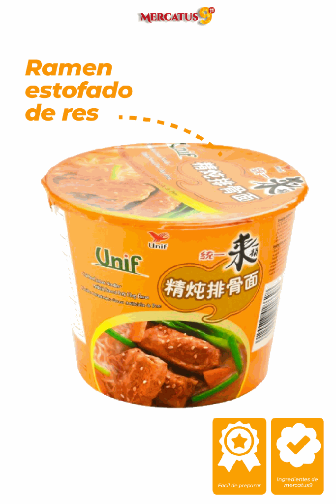 UNIF - RAMEN SABOR COSTILLA DE CERDO  110G