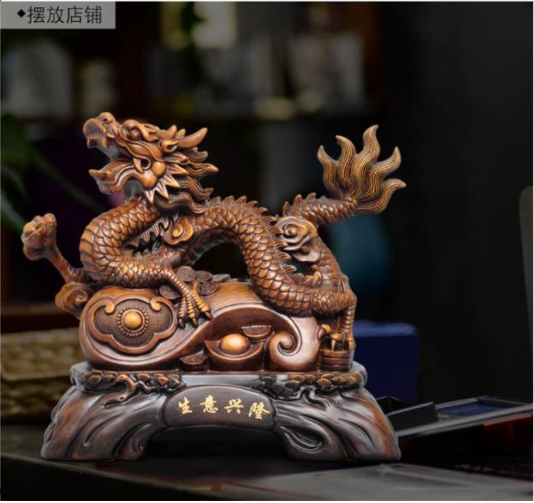 YIMEIJIA- DRAGON DECORATION (ATTRACTS SUCCESS TO THE BUSINESS）390*205*340MM