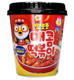 PORORO TTEOKBOKKI CON ESPECIAS 120G