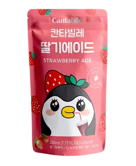 CANTABILE BEBIDA SABOR A FRESA 230ML