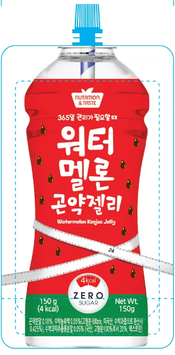 KJC BEBIDA CON GEL DE KONJAC SABOR SANDIA  150ml