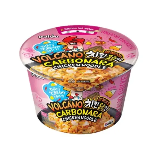PLD FIDEOS INSTANTÁNEOS FRITOS EN VASO SABOR A CARBONARA DE POLLO PICANTE 105G