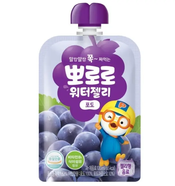 PRR BEBIDA DE FRUTA SABOR A UVA CON GELATINA 120ML