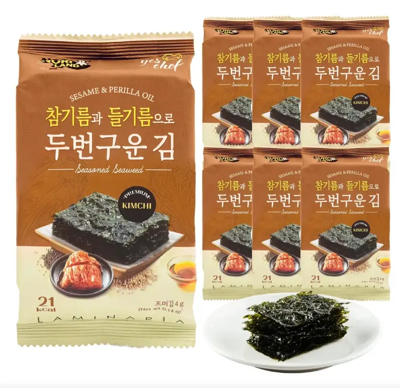 YSF LAMINA DE ALGA SABOR KIMCHI 4G*6