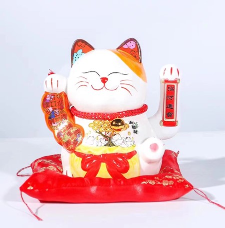[B4CN-TA6-1-46] TA6-1-46 LUCKY CAT 8 INCH 20*15*21