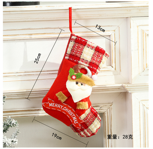 [B3CN-TA110-7] TA110-7 圣诞袜  13*25*19 CM