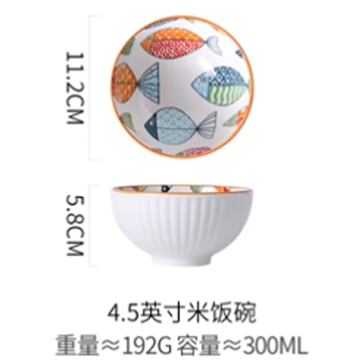 [B2CN-PES124] PES124 TWW001-4.5 PESCADO CUENCO