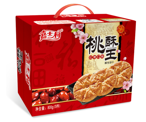 [A2CN-JSL13] 嘉士利 红枣味桃酥王饼干 800G