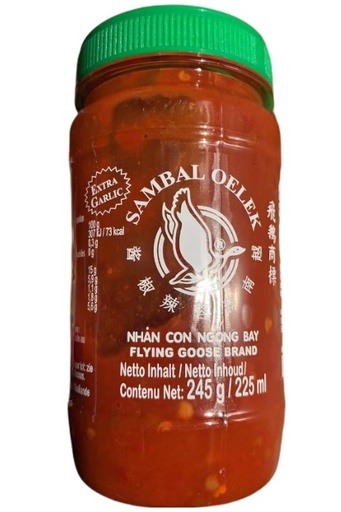 [A4TL-FEP02] 泰国飞鹅牌 蒜蓉辣椒酱 小瓶 245G