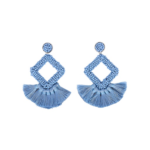 [BIS084] PURPLE LATIN STYLE EARRINGS
