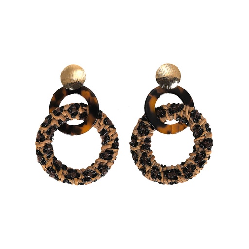 [BIS205] VINTAGE PRINT EARRINGS