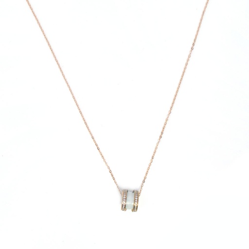 [BIS028] COLLAR RING ROSADO