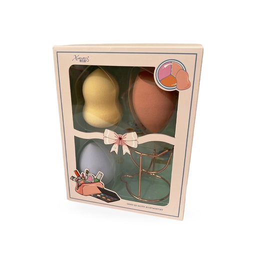 [X8404] BEAUTY BLENDERS KIT WITH FOUNDATION